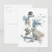 Vuurtoren feestdagenkaart (Voorkant / Achterkant)