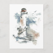 Vuurtoren feestdagenkaart (Voorkant)