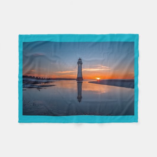 Vuurtoren Fleece Deken (Voorkant (Horizontaal))