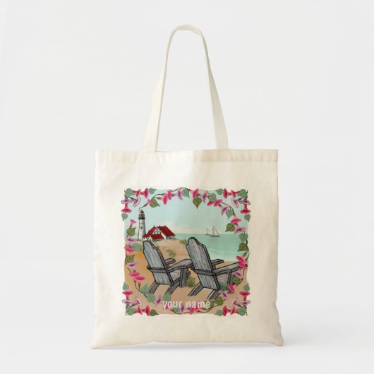 Vuurtoren Floral Noon Tote Bag (Voorkant)