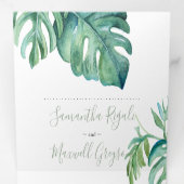 Vuurtoren Florida Weddenschap Drieluik Uitnodiging (Binnenzijde eerst)