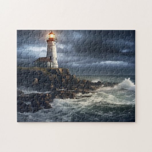 Vuurtoren Foto Kunst Legpuzzel (Horizontaal)