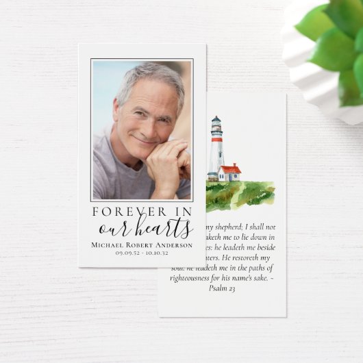 vuurtoren Foto Memorial Prayer Kaart (Bureau)
