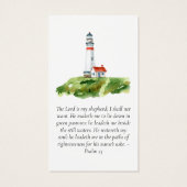 vuurtoren Foto Memorial Prayer Kaart (Achterkant)