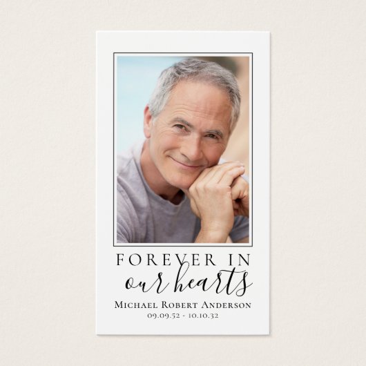 vuurtoren Foto Memorial Prayer Kaart (Voorkant)