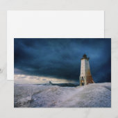 vuurtoren | Frankfort Lighthouse Lake Michigan Bedankkaart (Voorkant / Achterkant)