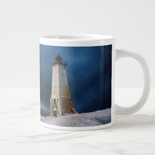 vuurtoren | Frankfort Lighthouse Lake Michigan Grote Koffiekop (Rechts)