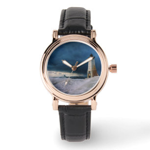 vuurtoren   Frankfort Lighthouse Lake Michigan Horloge