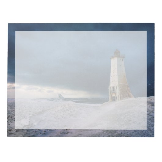 vuurtoren | Frankfort Lighthouse Lake Michigan Notitieblok (Voorkant)
