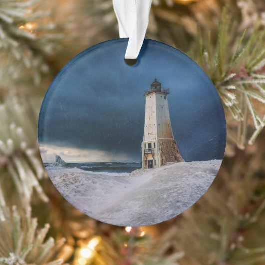 vuurtoren | Frankfort Lighthouse Lake Michigan Ornament (Boom)