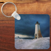 vuurtoren | Frankfort Lighthouse Lake Michigan Sleutelhanger (Voorkant)