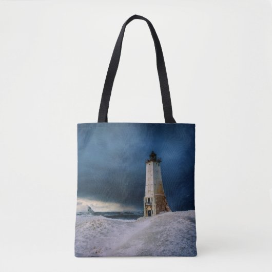 vuurtoren | Frankfort Lighthouse Lake Michigan Tote Bag (Voorkant)