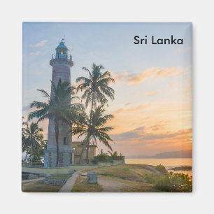 vuurtoren, Galle, Briefkaart Sri Lanka Magneet