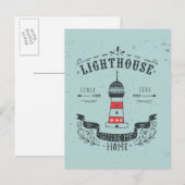 vuurtoren Gids voor thuis Poster Briefkaart (Voorkant / Achterkant)