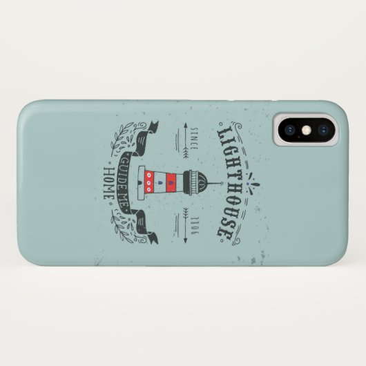 vuurtoren Gids voor thuis Poster Case-Mate iPhone Case (Achterkant (horizontaal))