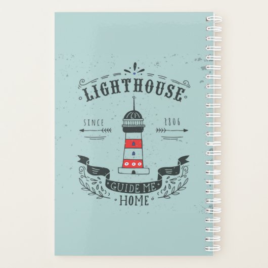 vuurtoren Gids voor thuis Poster Planner (Achterkant)