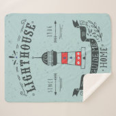 vuurtoren Gids voor thuis Poster Sherpa Deken (Voorkant (horizontaal))