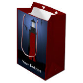 vuurtoren Gift Bag Medium Cadeauzakje (Voorkant Gekanteld)