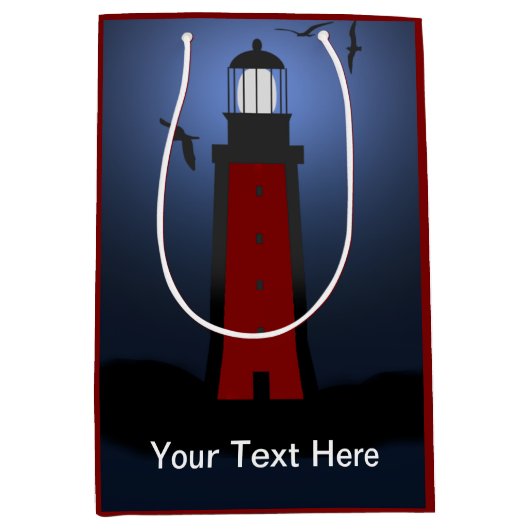 vuurtoren Gift Bag Medium Cadeauzakje (Voorkant)