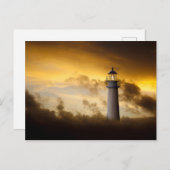 Vuurtoren gloeien onder Dramatische hemel Briefkaart (Voorkant / Achterkant)