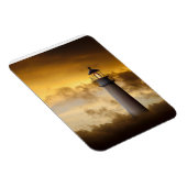 Vuurtoren gloeien onder Dramatische hemel Magneet (Rechterzijde)