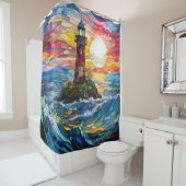 Vuurtoren — Gordijn (In situ)