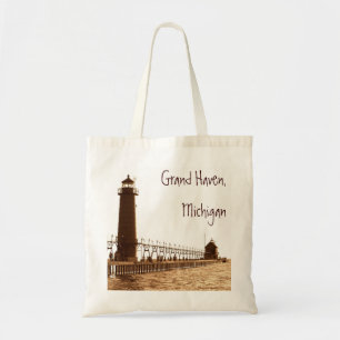 vuurtoren, Grand Haven, Michigan Tote Bag