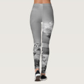 vuurtoren grijs zwarte wolken zeebaars leggings (Achterkant)