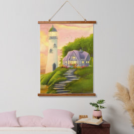 vuurtoren hangend wandkleed