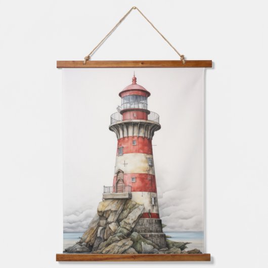 Vuurtoren Hangend Wandkleed (Voorkant)