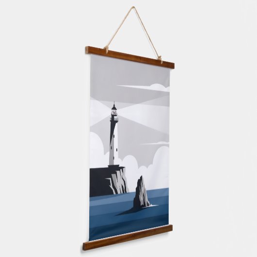 Vuurtoren Hangend Wandkleed (Gebogen)