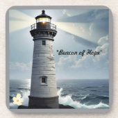 "Vuurtoren Haven" Bier Onderzetter (Voorkant)