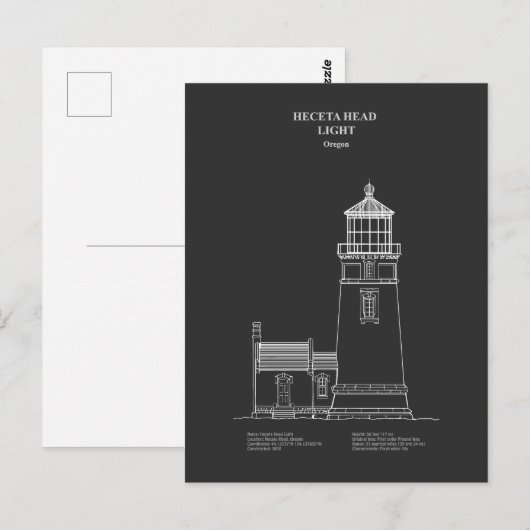 Vuurtoren Heceta Head - Oregon - PD Briefkaart (Voorkant / Achterkant)