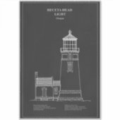 Vuurtoren Heceta Head - Oregon - PD Sticker (Voorkant)