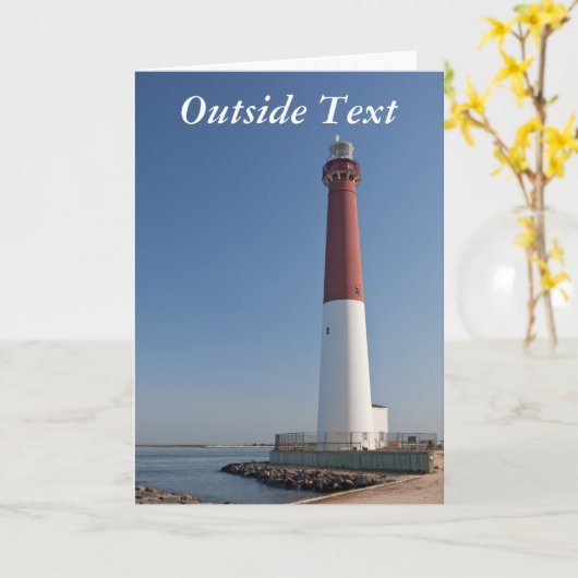 Vuurtoren III van Barnegat Kaart (Gele Bloem)