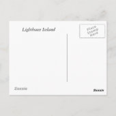 Vuurtoren IJsland Briefkaart (Achterkant)