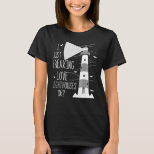 Vuurtoren Ik ben gewoon gek op zeilen Leven Seizoe T-shirt