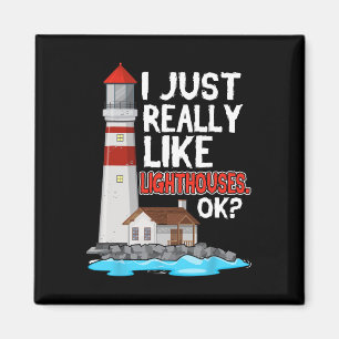 Vuurtoren Ik vind vuurtorens echt leuk Aan zee  Magneet