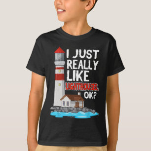 Vuurtoren Ik vind vuurtorens echt leuk Aan zee T-shirt