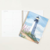 Vuurtoren in bloei | Kust waterverf bloem Planner (Display)
