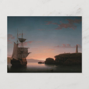 Vuurtoren in Camden, Maine door Fitz Henry Lane Briefkaart