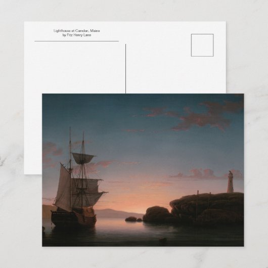 Vuurtoren in Camden, Maine door Fitz Henry Lane Briefkaart (Voorkant / Achterkant)