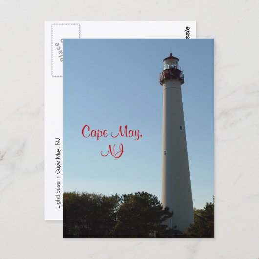 Vuurtoren in Cape May, NJ Briefkaart (Voorkant / Achterkant)