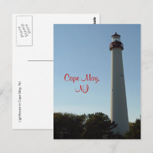Vuurtoren in Cape May, NJ Briefkaart