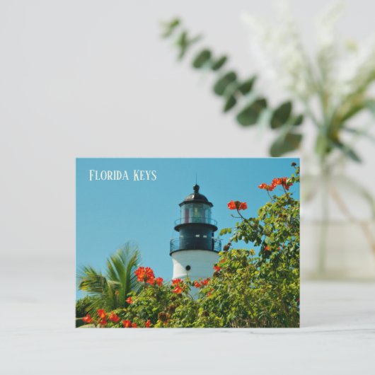 Vuurtoren in de Florida Keys Briefkaart (Staand voorkant)