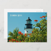 Vuurtoren in de Florida Keys Briefkaart (Voorkant / Achterkant)