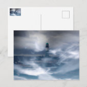 Vuurtoren in de storm - Oostzee-Zee Briefkaart (Voorkant / Achterkant)