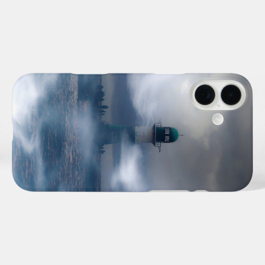 Vuurtoren in de storm - Oostzee-Zee Case-Mate iPhone Case (Achterkant (horizontaal))