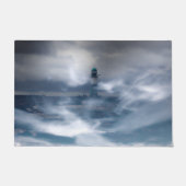 Vuurtoren in de storm - Oostzee-Zee Deurmat (Voorkant)