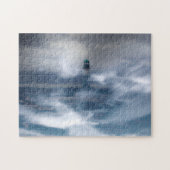 Vuurtoren in de storm - Oostzee-Zee Legpuzzel (Horizontaal)